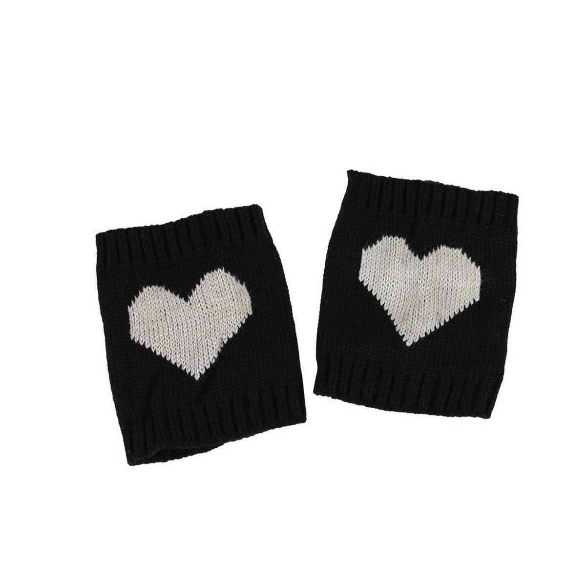 CWMS02724_HEART ANKLE LEG WARMERS WINTER BOOT COVERS