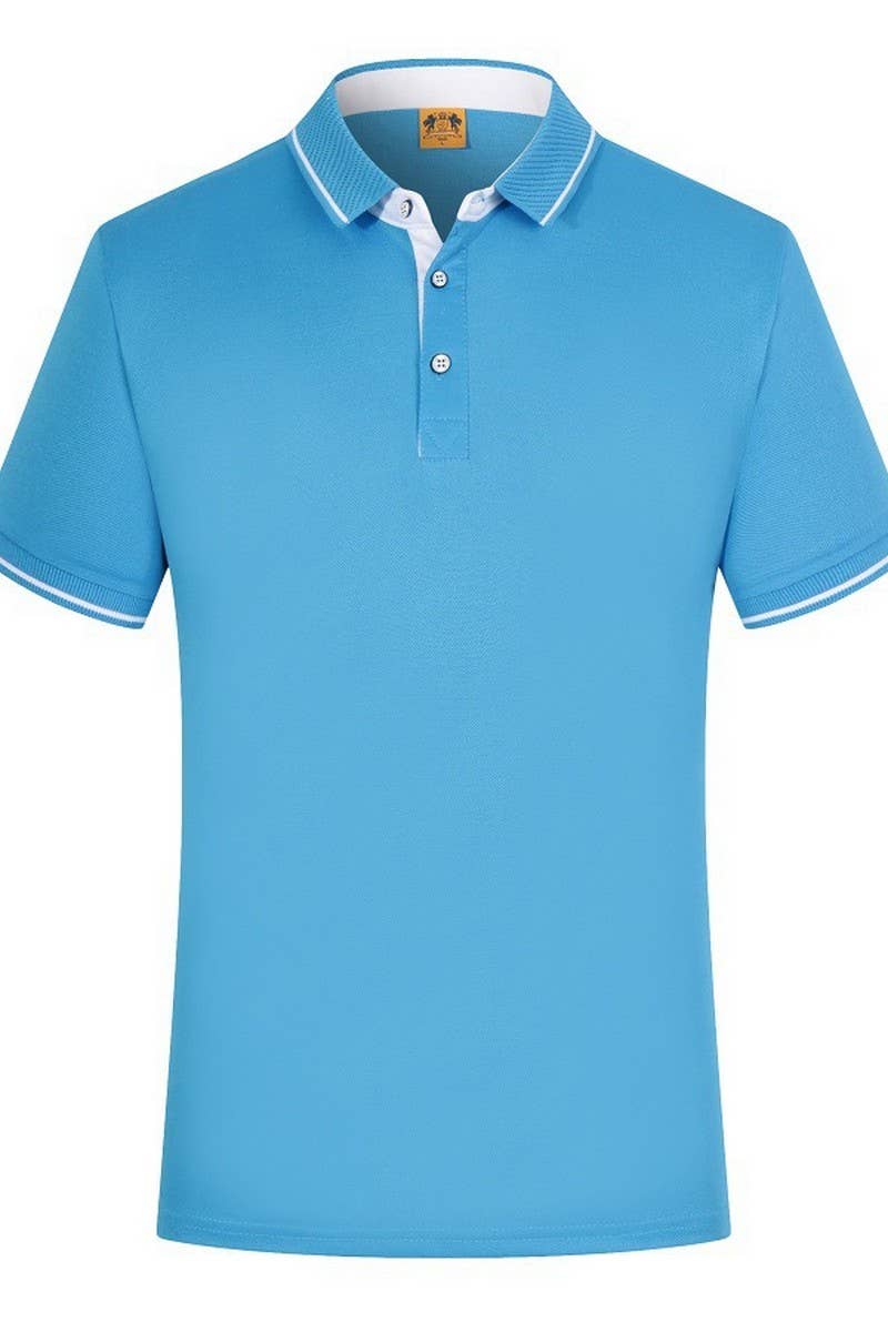 CWTBLS02428_SOLID COLOR BUSINESS COLLARED POLO T-SHIRT