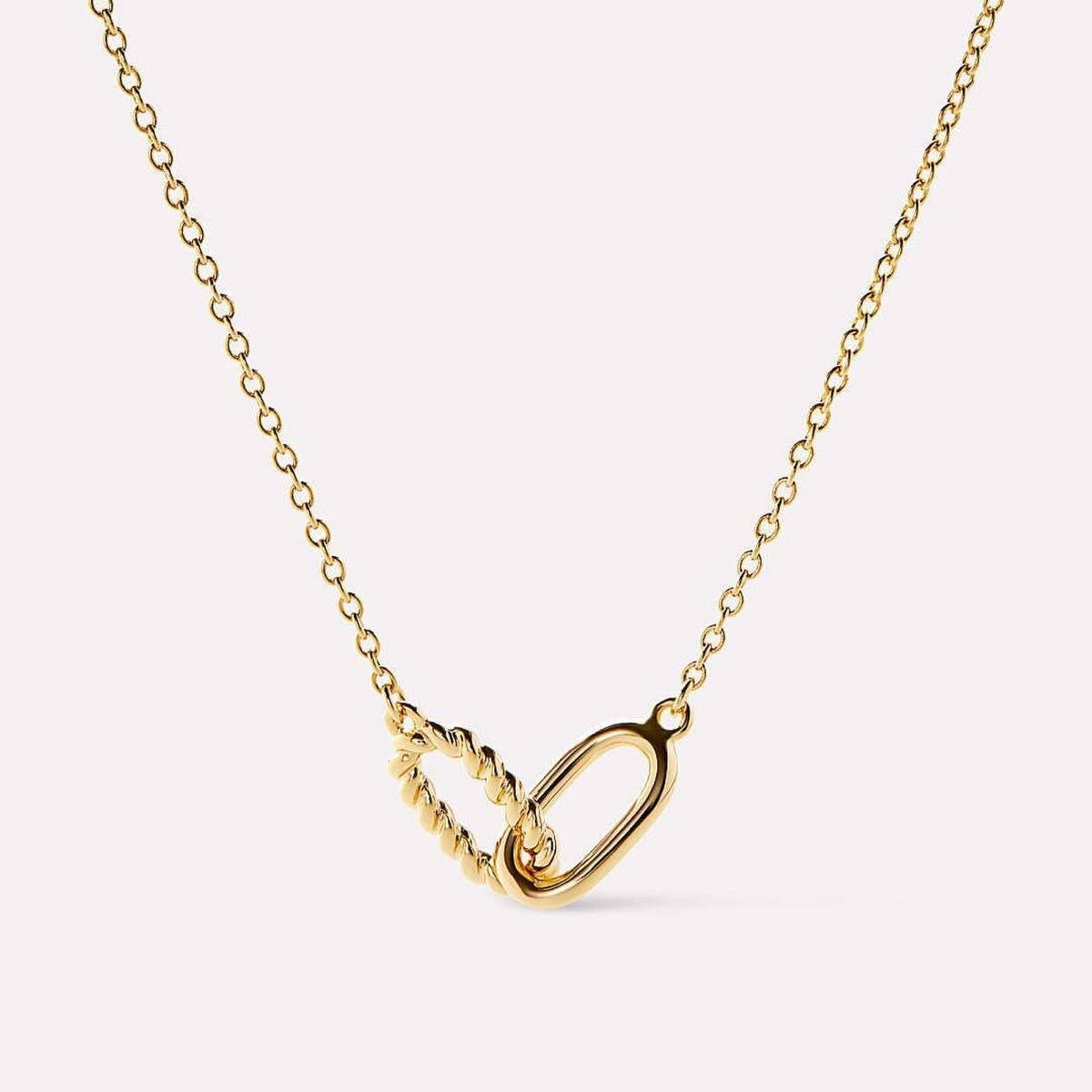 Fashionable design double circle necklace