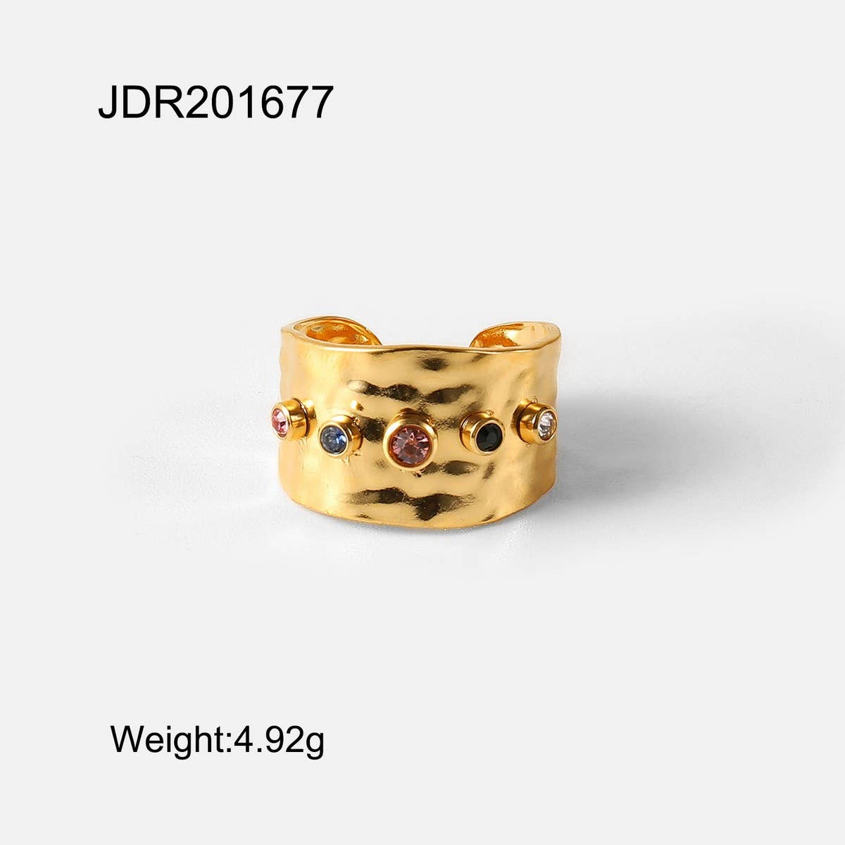 ADJUSTABLE OPEN RING GEOMETRIC DESIGN FOR WOMEN_CWAJE1224