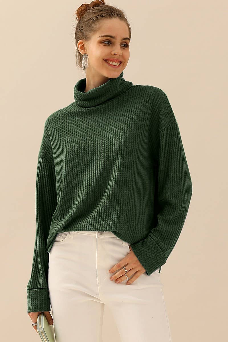 CWTTL1505_TURTLE HIGH NECK SWEATER KNIT TOP