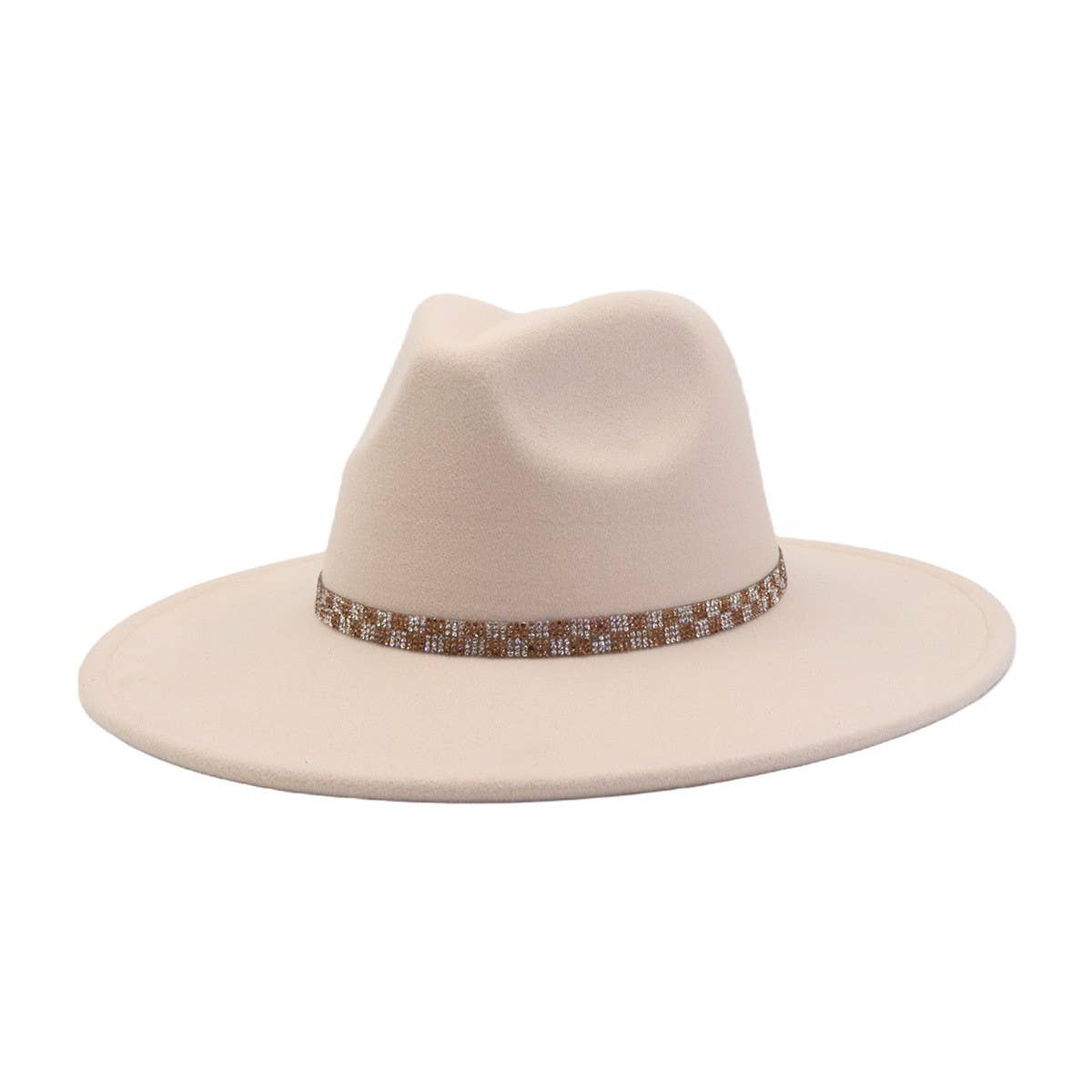 Ethnic Style Wool Blend Fedora Hat Men & Women_CWAH04379