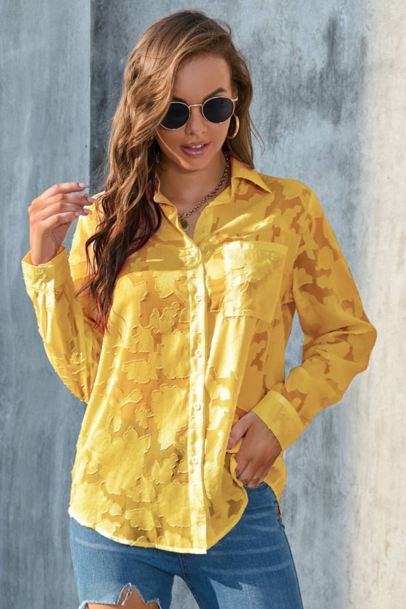 CWTSTL2123_SEXY CASUAL SEE-THROUGH LONG SLEEVE SHIRT TOP