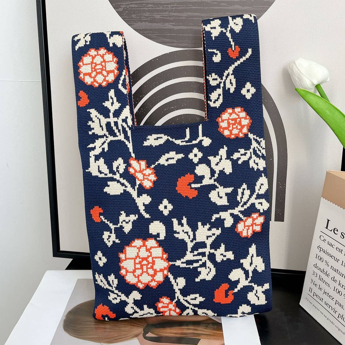 CWAB06033_CASUAL KNIT HANDBAG WOMEN¡¯S SHOULDER TOTE BAG