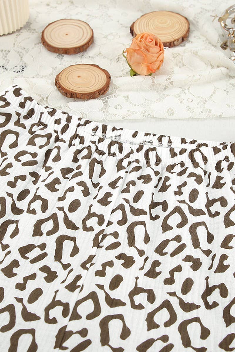 CWSPJ0391_LEOPARD PRINT PAJAMAS THREE-PIECE SET