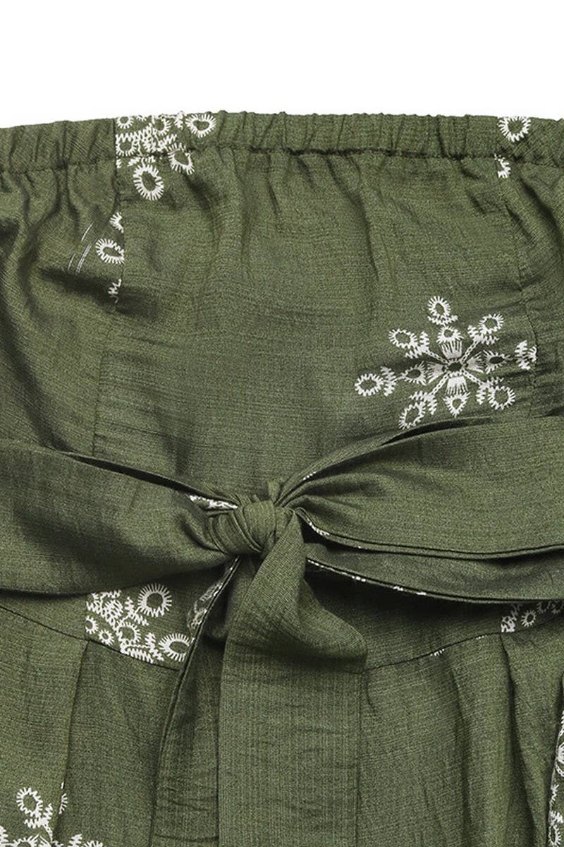 CWSJS1550_SNOWFLAKE PRINT STRAPLESS WIDE LEG JUMPSUIT