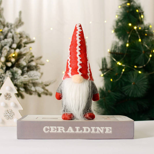 CHRISTMAS DECORATIONS ICE CREAM HAT DWARF FIGURINE