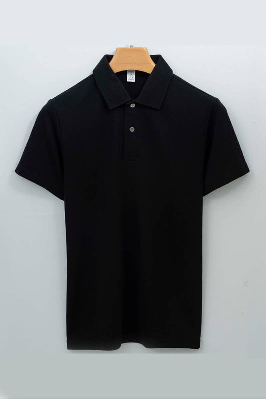 CWTBLS1783_MEN'S SHORT-SLEEVED SEAMLESS COLLAR POLO SHIRT
