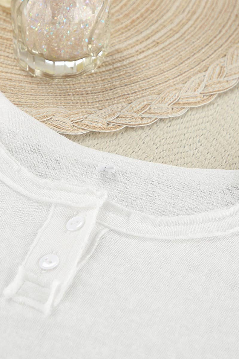 CWSPJ0366_KNITTED WHITE LONG-SLEEVED TROUSERS PAJAMA SET