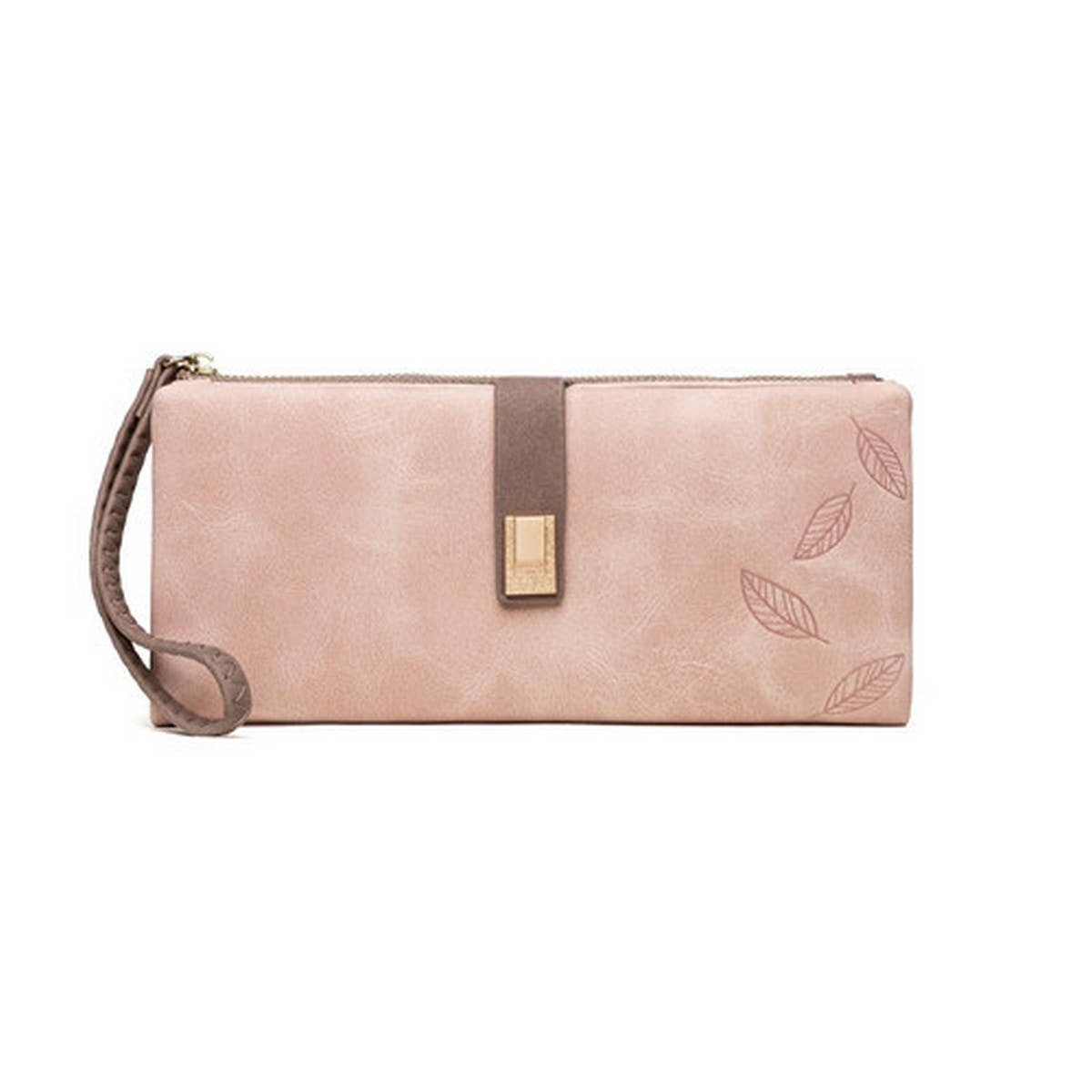 WOMEN'S LONG VINTAGE MATTE ZIP CLUTCH_CWAB2330