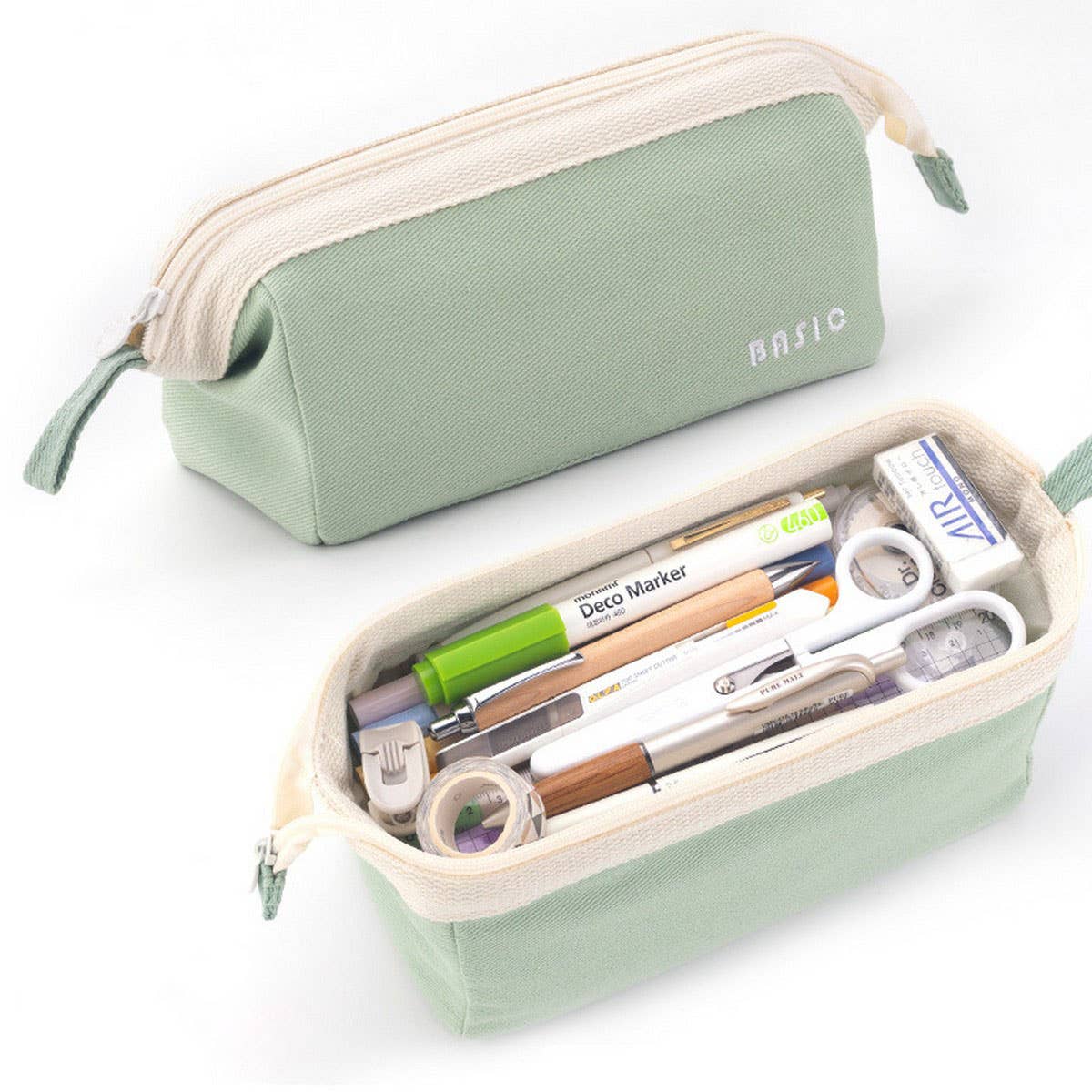 SOLID COLOR SIMPLE BOAT-SHAPED PENCIL CASE_CWMM1974