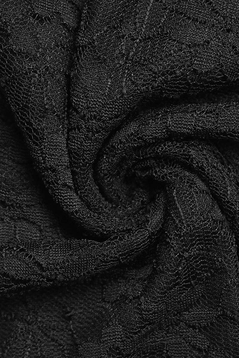 CWTBLS2001_SOLID SLIM FIT LACE PATCHWORK SEXY CASUAL TEE