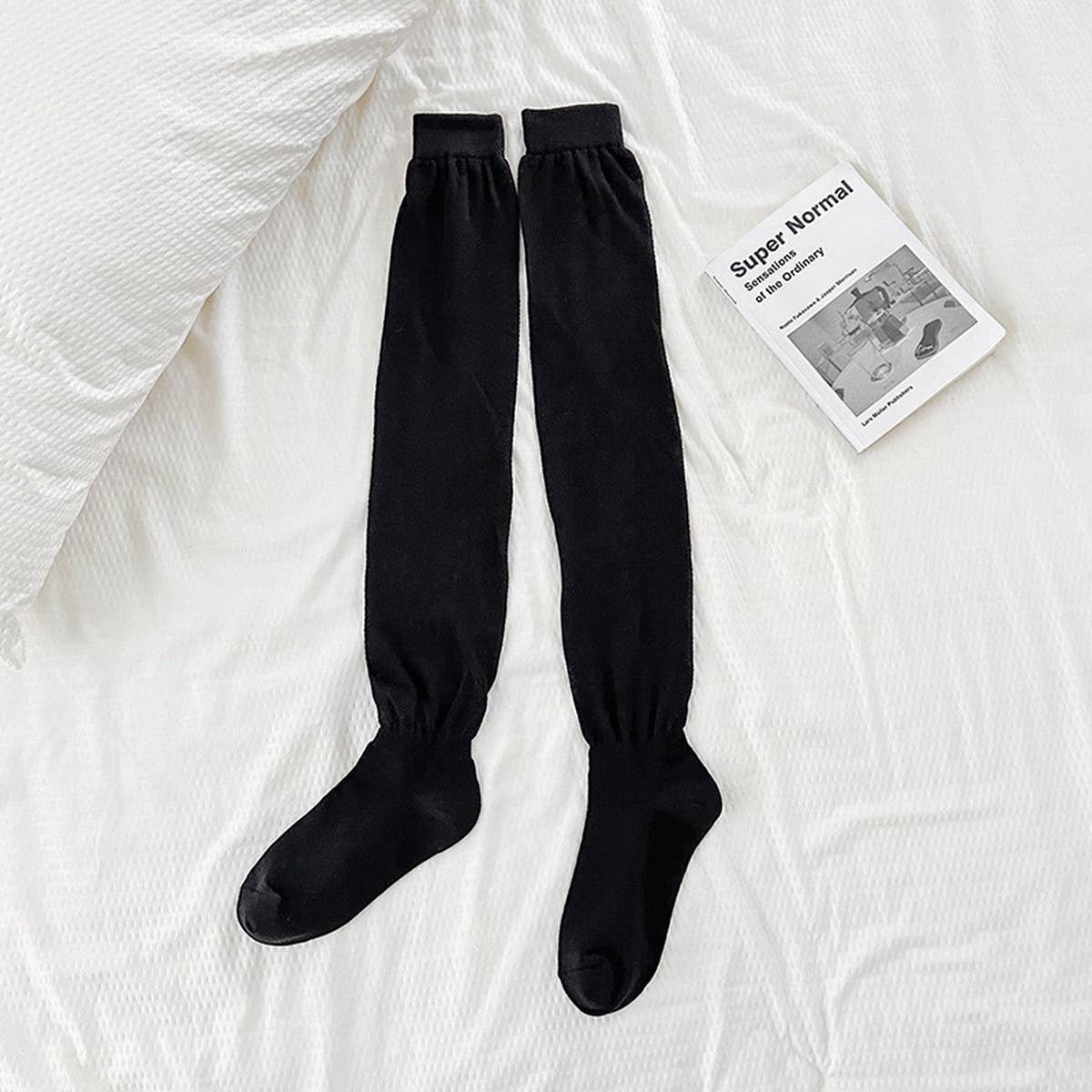 CWMS02749_OVER KNEE THIGH HIGH SOCKS WOMEN BOOTS STOCKINGS