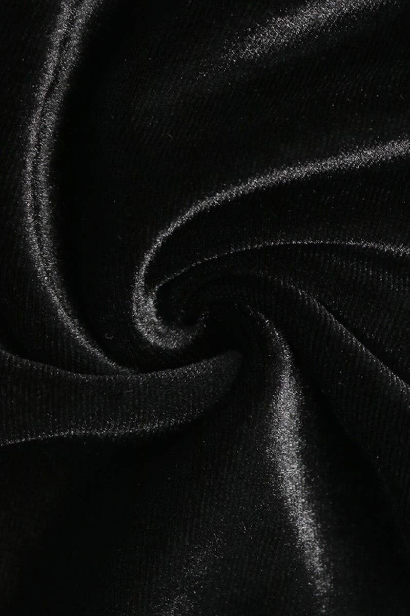 CWBLP2152_VELVET FLARE HIGH WAIST DRAPED PANTS