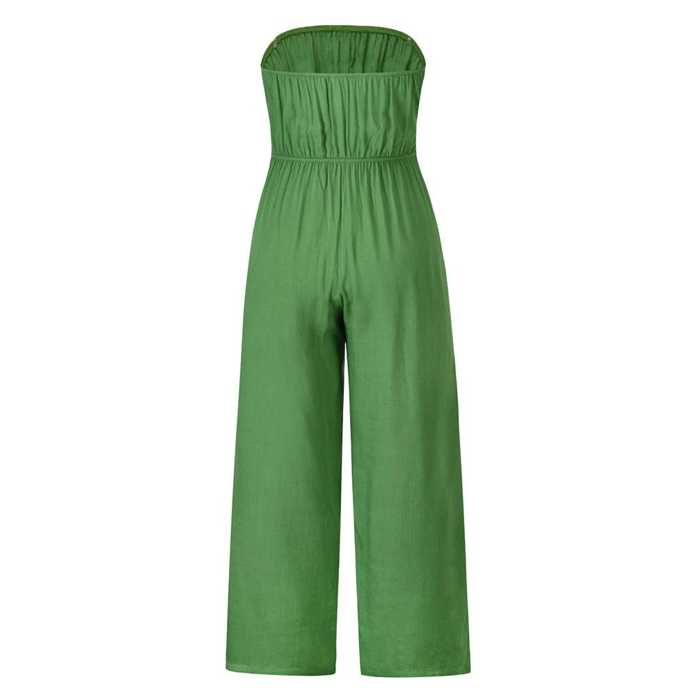 Casual Chic Backless Slim Fit Jumpsuit