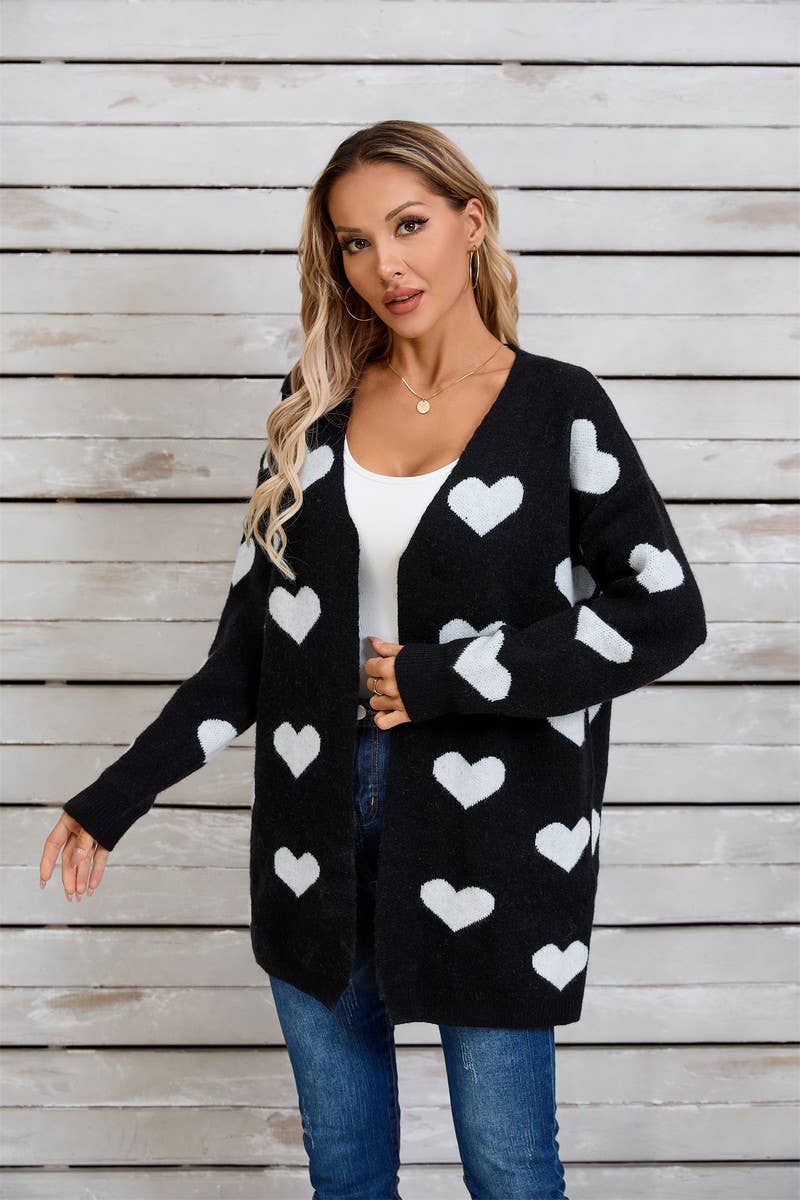 CWOCAL1801_KNITTED VALENTINE'S DAY LARGE HEART SWEATER