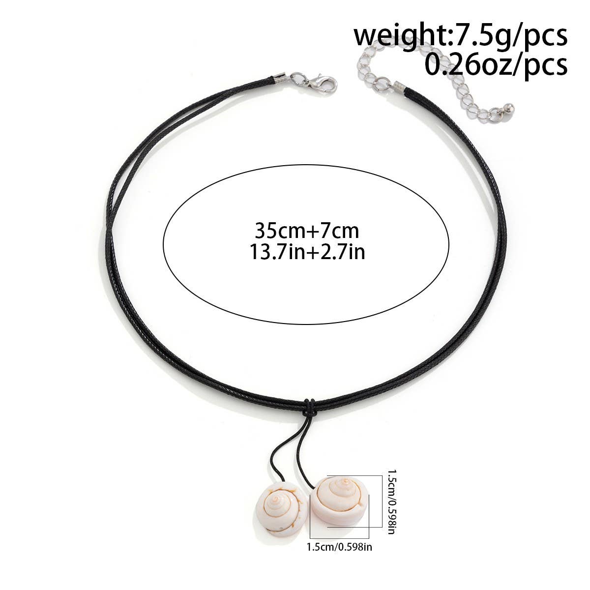 BEACH ALL-MATCH SHELL TASSEL NECKLACE_CWAJE1821