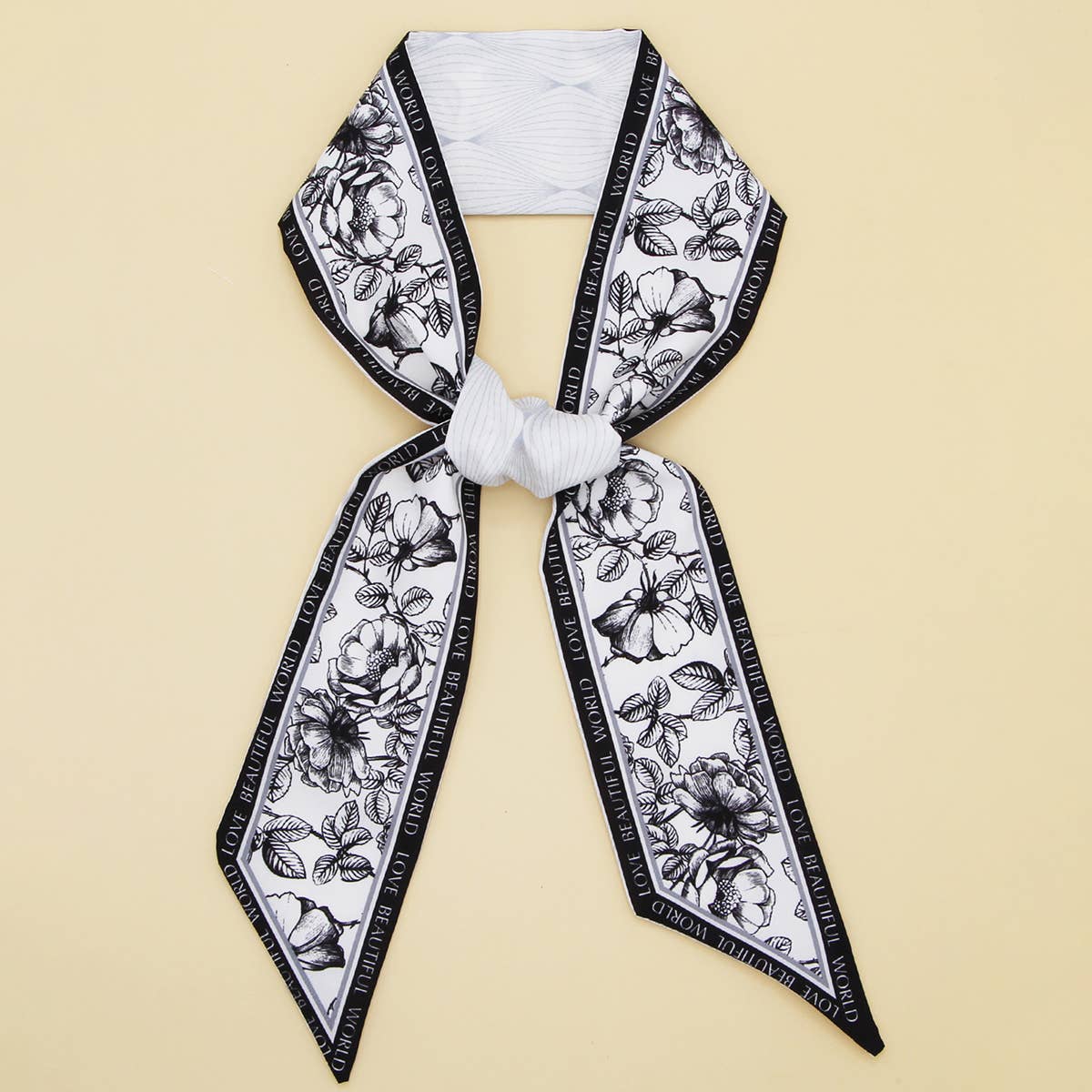 Floral Letter  Scarf for Hair or Gift