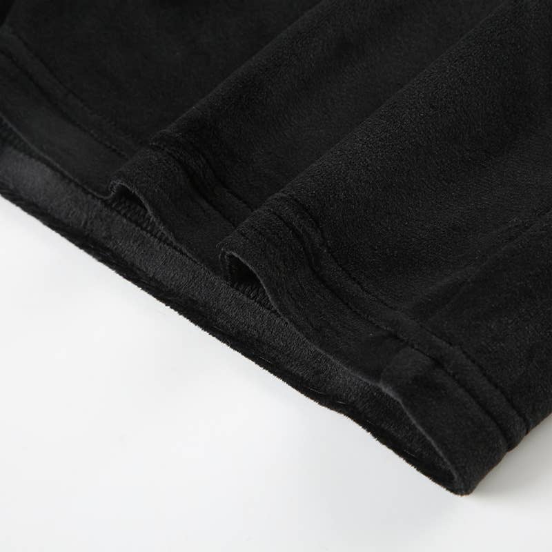 Contrasting color star hot drill short pants