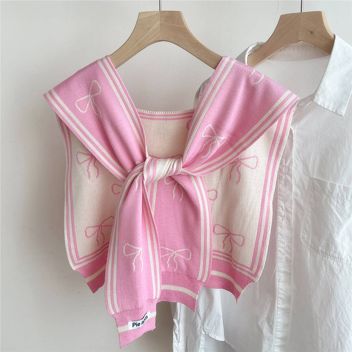 Floral Knit Shawl ? Light Cardigan Scarf for Women