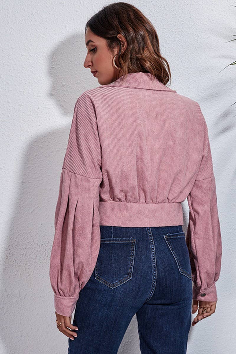 CWOJA0683_Button Down Long Sleeve Jacket