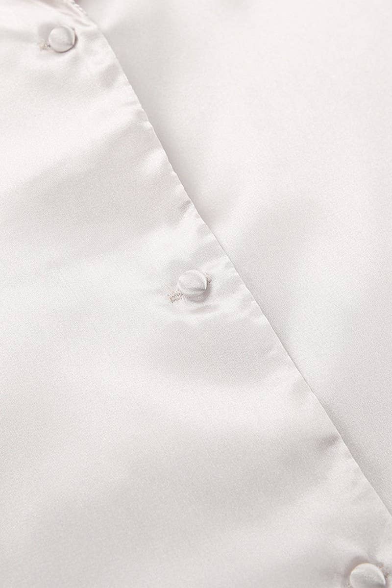 CWSPJ0098_SOLID COLOR LONG SLEEVE SHIRT PANTS PAJAMAS SET