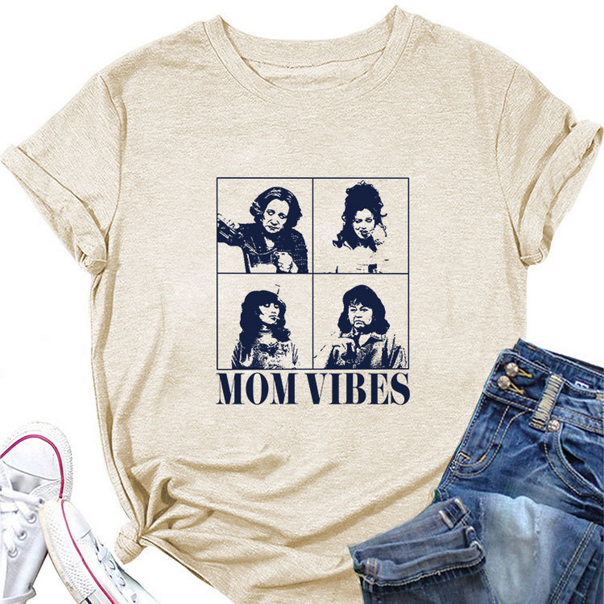 Trendy Casual Women's Crew Neck T-Shirt