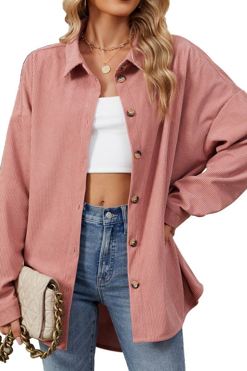 CWOCO0501_NEW COLLAR CASUAL LONG SLEEVED SHIRT JACKET