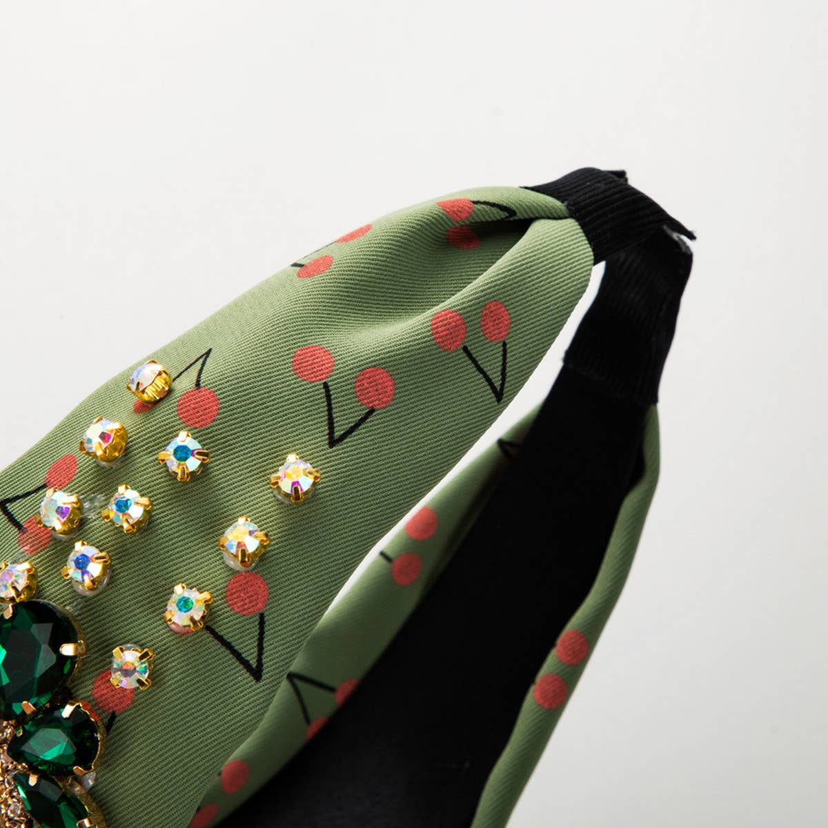 CHERRY PRINT MIDDLE KNOT HEADBAND_CWAHA2128