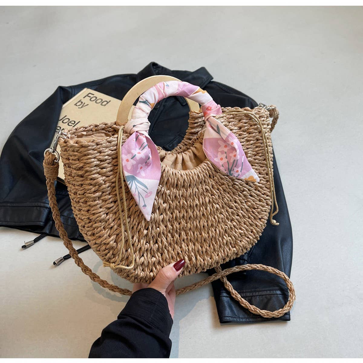 FRESH AND SWEET BRAIDED SHOULDER CROSSBODY BAG_CWAB2307