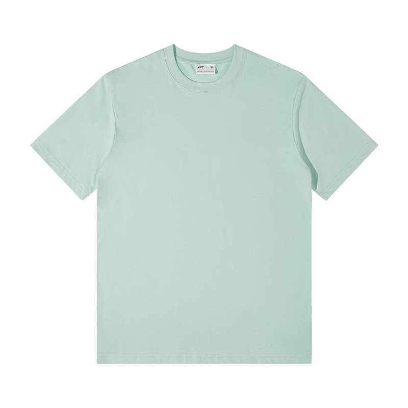 CWTTS0922_SOLID COLOR LOOSE CASUAL ROUND NECK T SHIRT