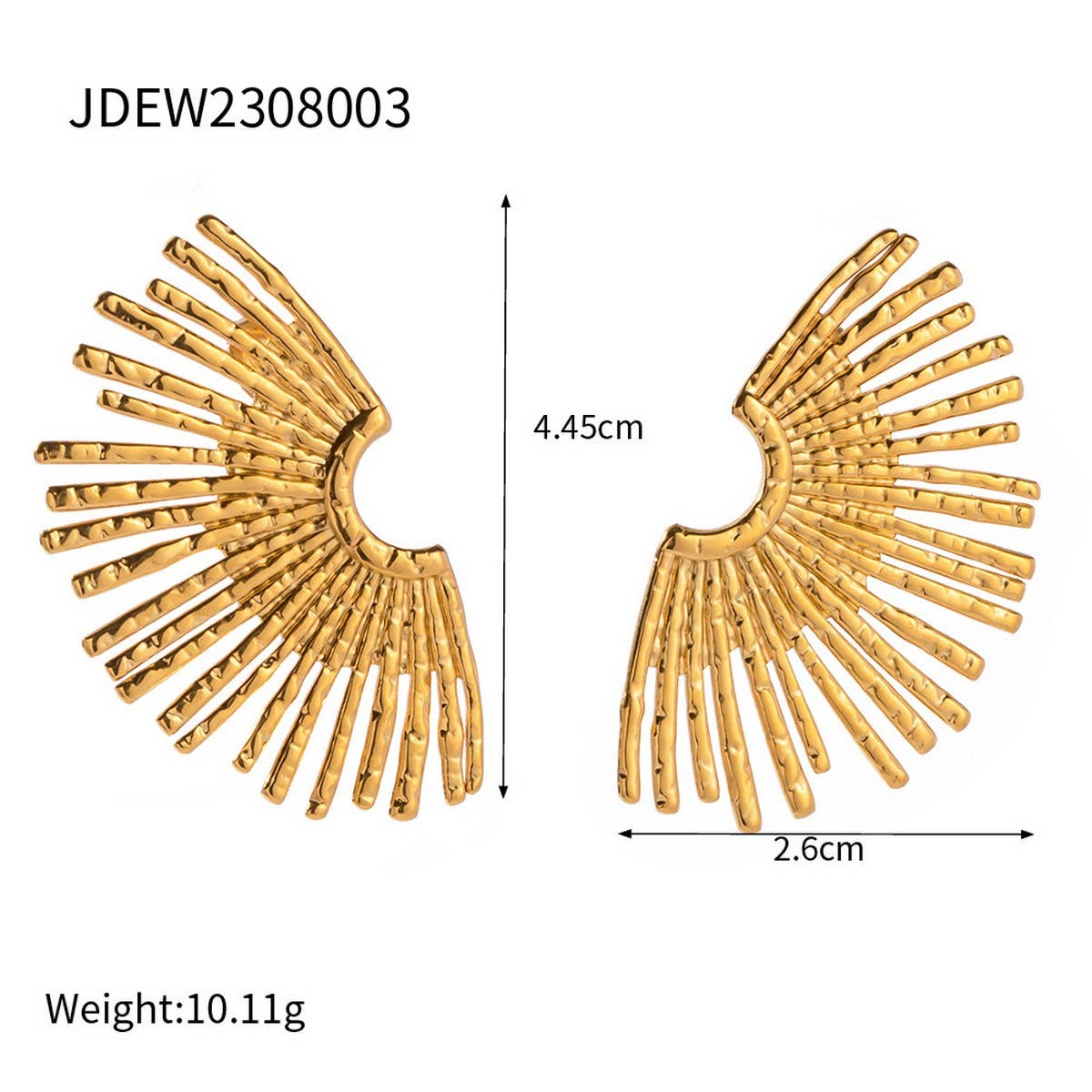 GOLD FLOWER JEWELRY LIGHT LUXURY VERSATILE EARRINGS
