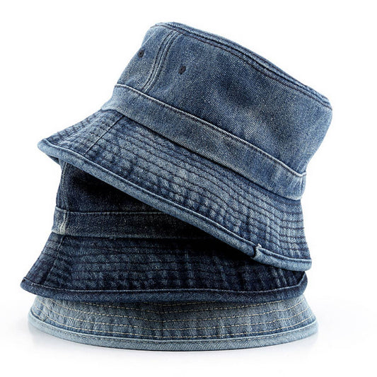 CWAH3202_CASUAL DENIM FASHION SUN PROTECTION BUCKET HAT