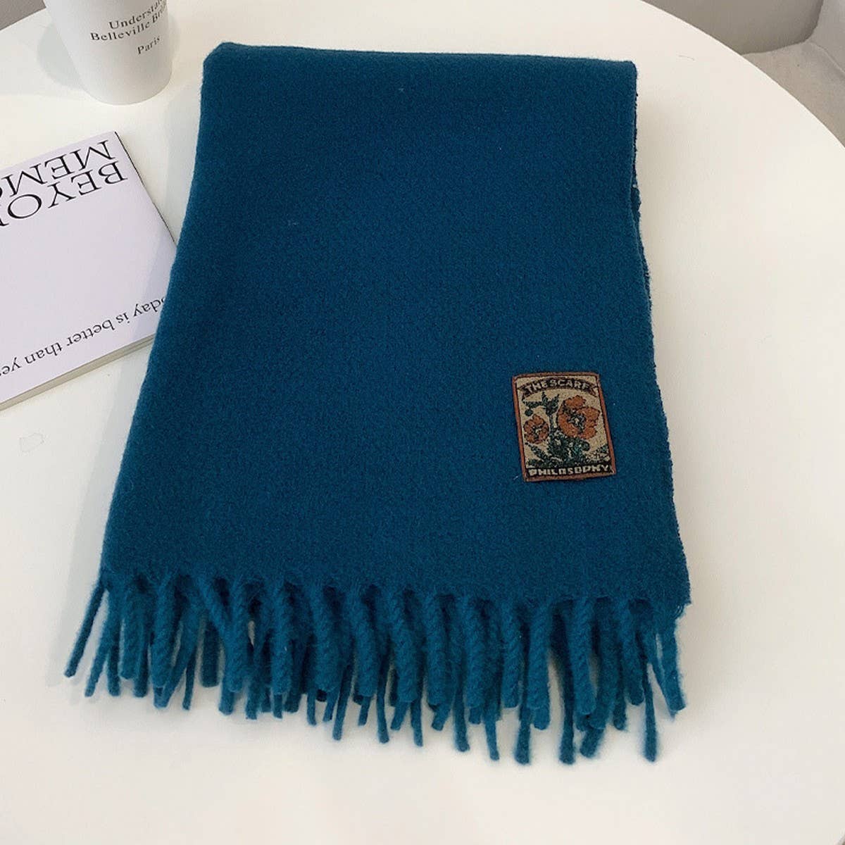 Winter Solid Acrylic Blend Scarf ? Neckwarmer