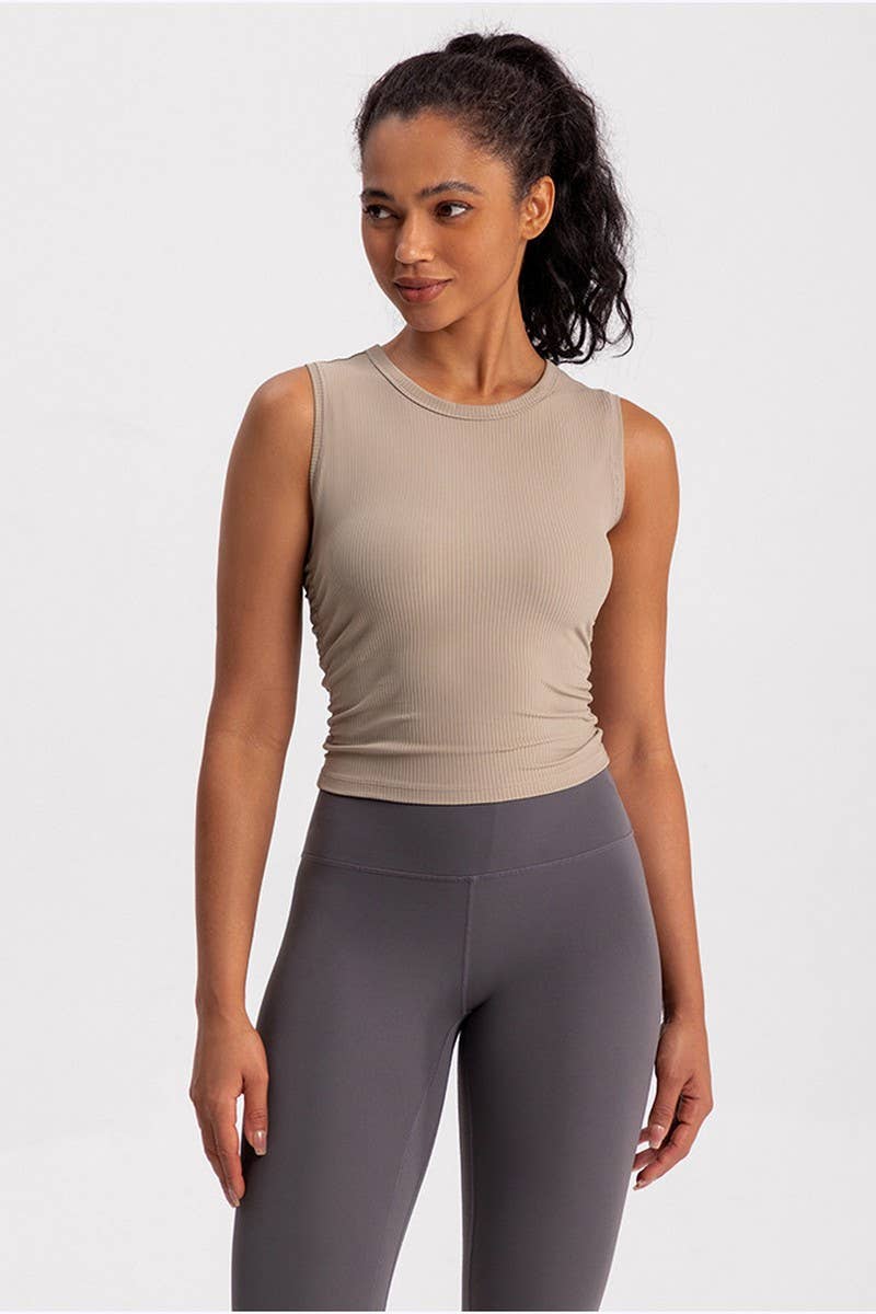 CWTBLSL0581_SOLID COLOR SPORTS FITNESS RUNNING VEST