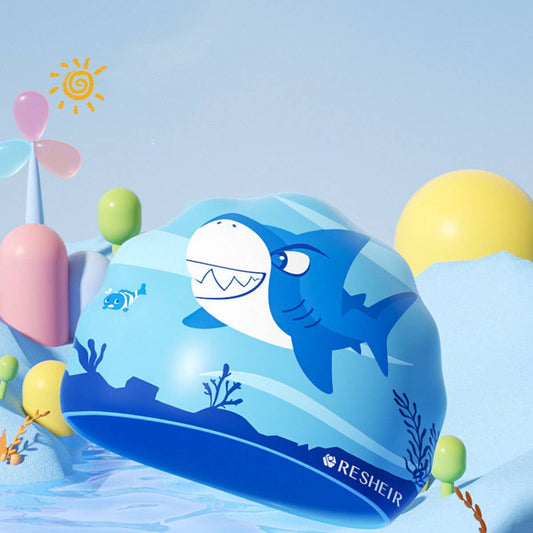 Kids' Waterproof Silicone Swim Cap ? Cute & Comfy