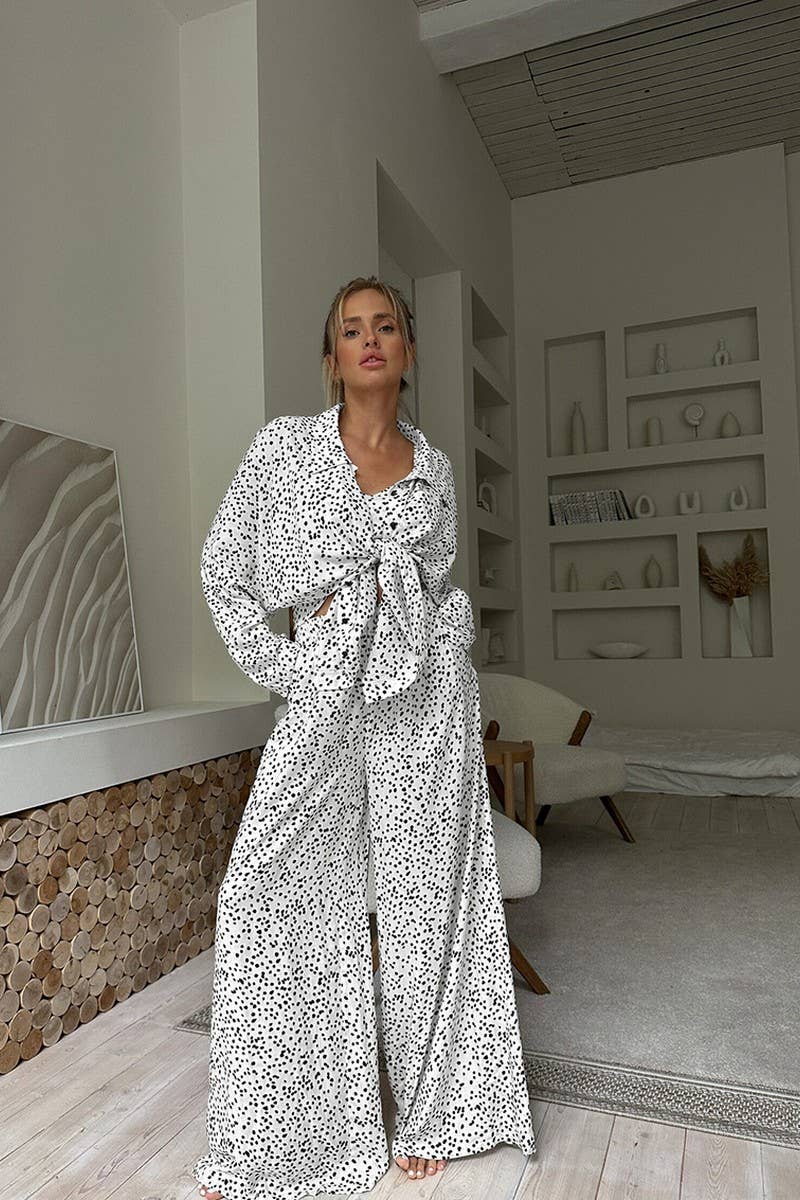 CWSPJ0362_PRINTED LONG-SLEEVED PAJAMAS 3-PIECE SET