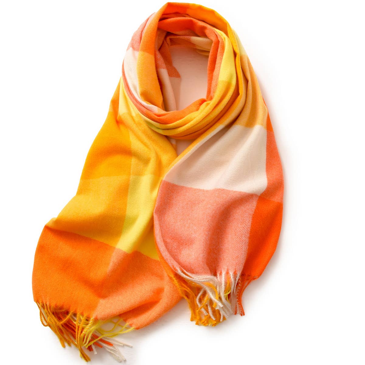 Elegant Plaid Shawl - Winter Scarf for Women