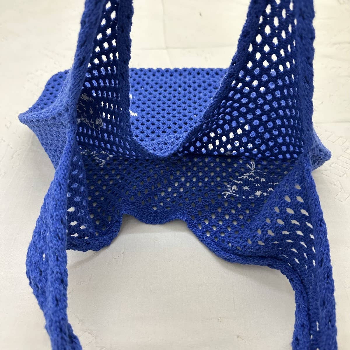 CWAB1957_LOVE STAR PRINTED KNITTED BAG