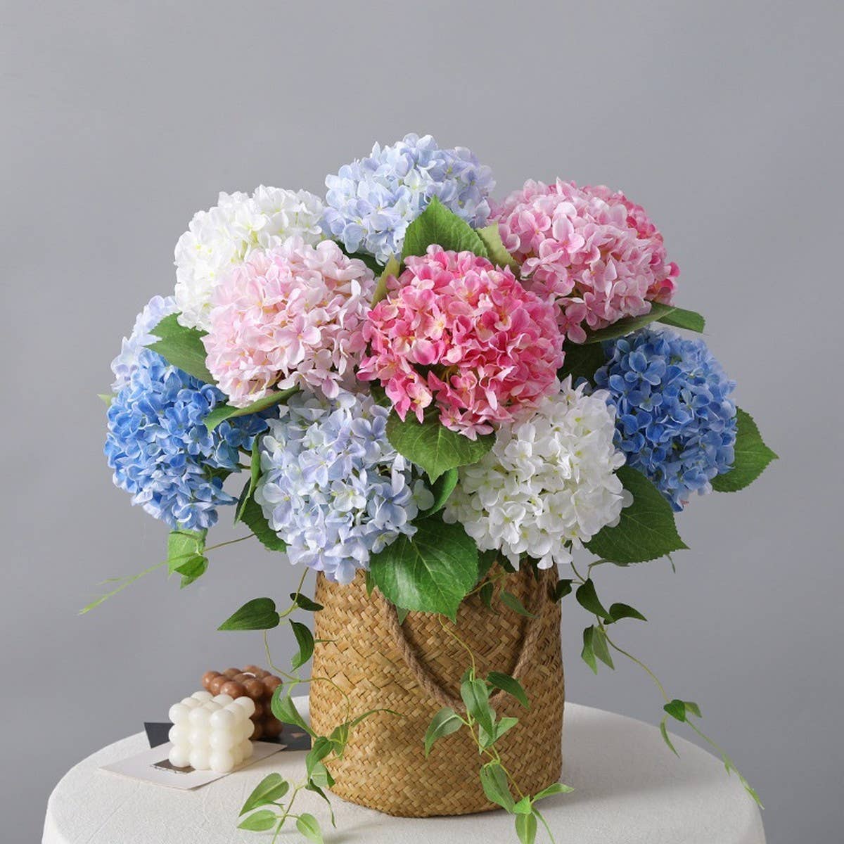 Artificial Hydrangea Bouquet for Home Decor_CWMM6511