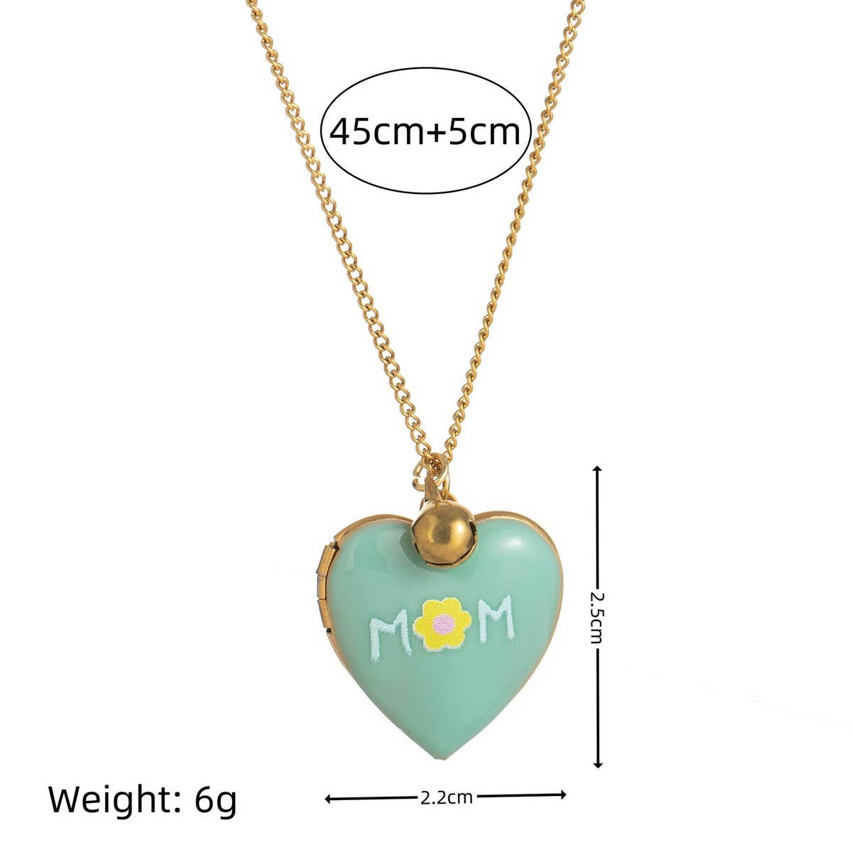Heart Locket Oval Photo Necklace Gold Plated