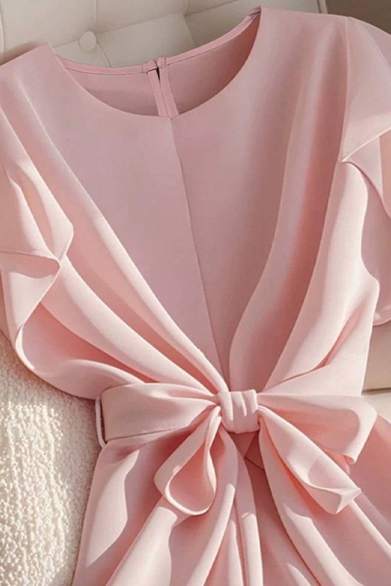 CWTBLSL0960_SUMMER TEMPERAMENT SHORT SLEEVE THIN SHIRT