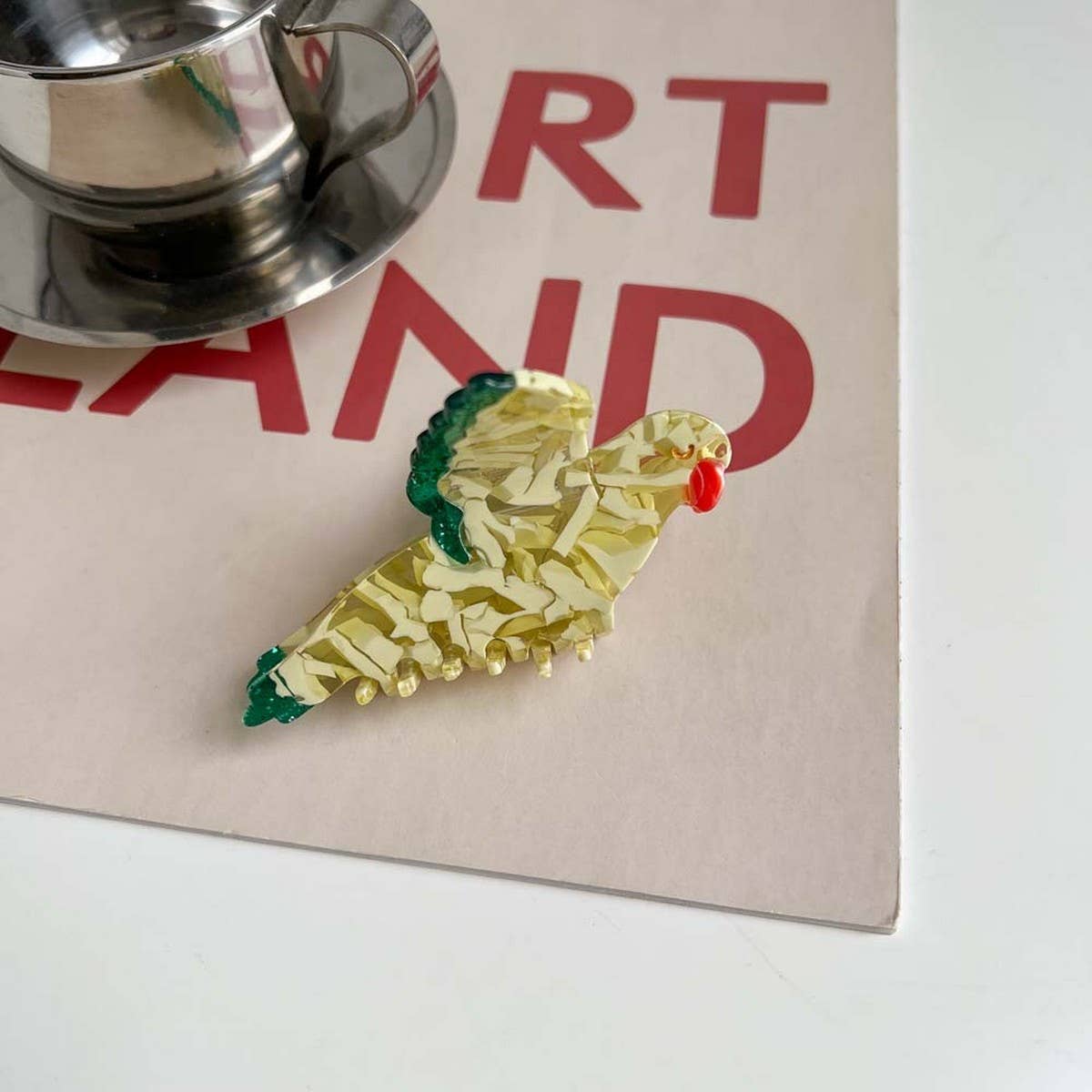 Bird Hair Claw?“Acetate Swan Peacock & Swallow Clip_CWAHA5763
