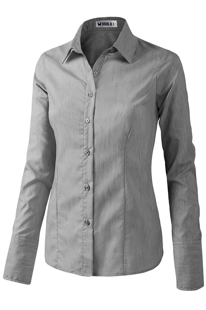 CWTDSL028_Button Down Long Sleeve Collared Shirts