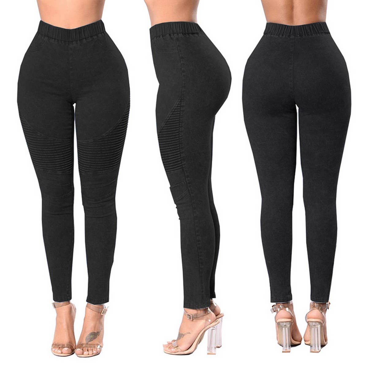 WOMENS HIGH WAISTED HIGH ELASTIC SLIM FIT JEANS_CWJP0164