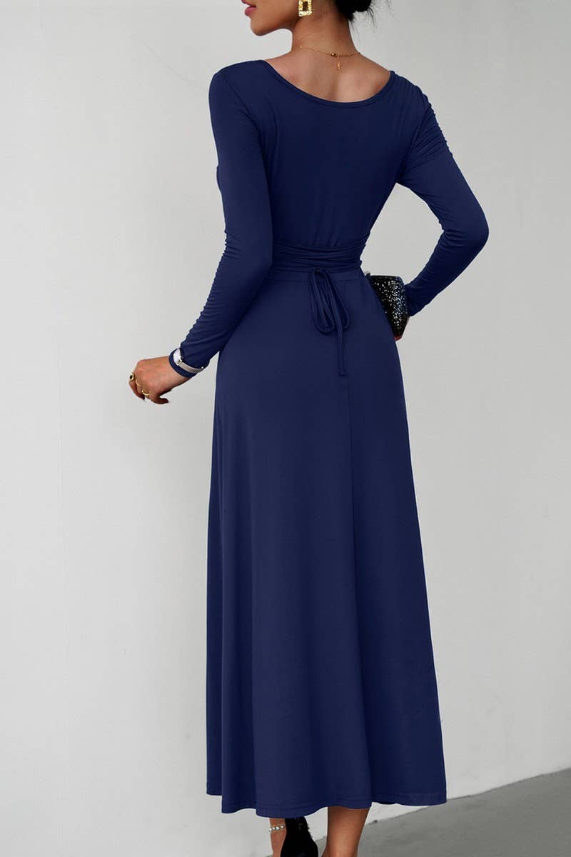 CWDMD1104_Sweetheart Neck Long Sleeve Maxi Evening Dress