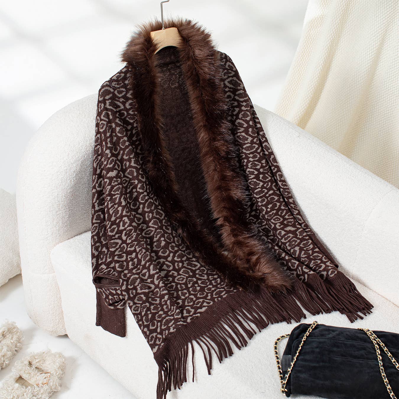 Baggy bat-sleeved cross border sweater cape cardigan