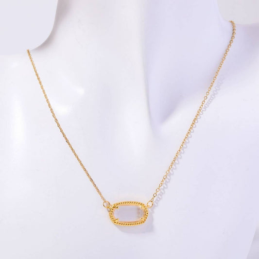 CREATIVE DECEMBER CRYSTAL PENDANT NECKLACE
