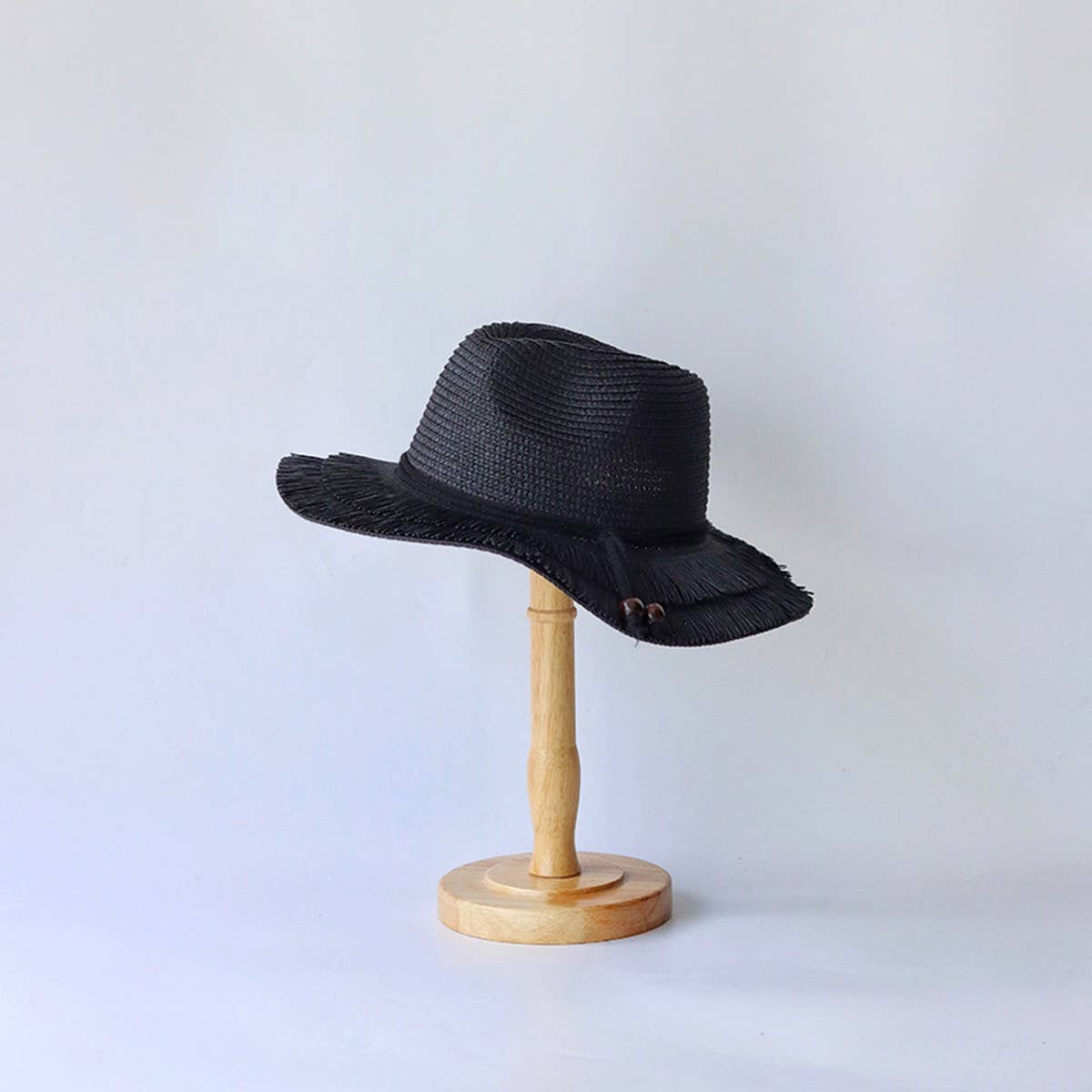 Summer women's wide brim fur-rimmed sun hat_CWAH3505
