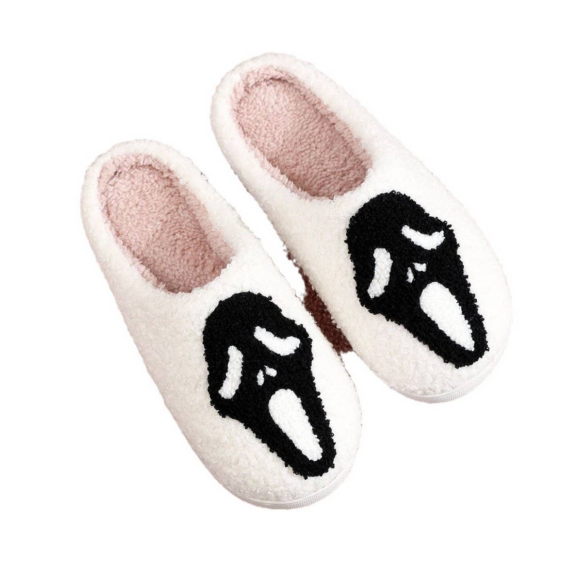 NEW HALLOWEEN GHOST FACE COTTON SLIPPERS